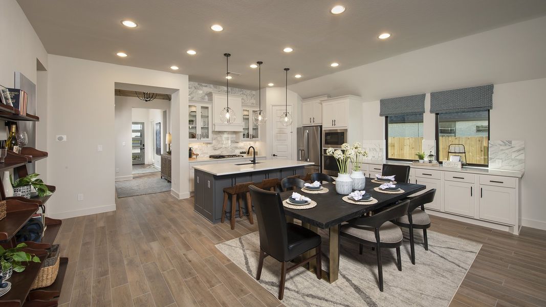 Furnished interior view inside a new home in Midline, Houston (Image 12).