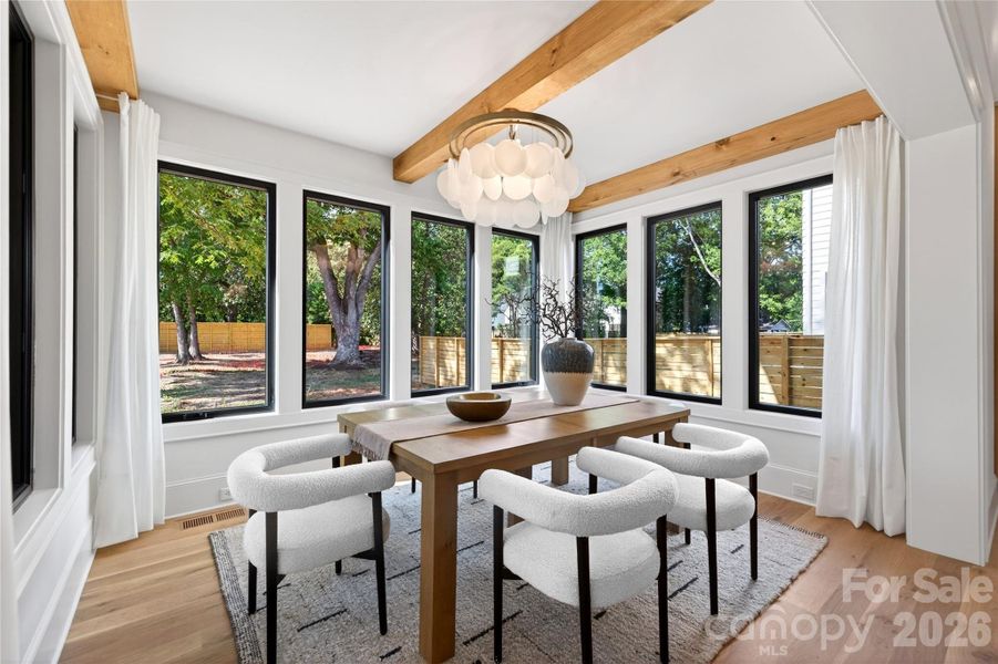 Furnished interior view inside a new home in , Charlotte (Image 11).