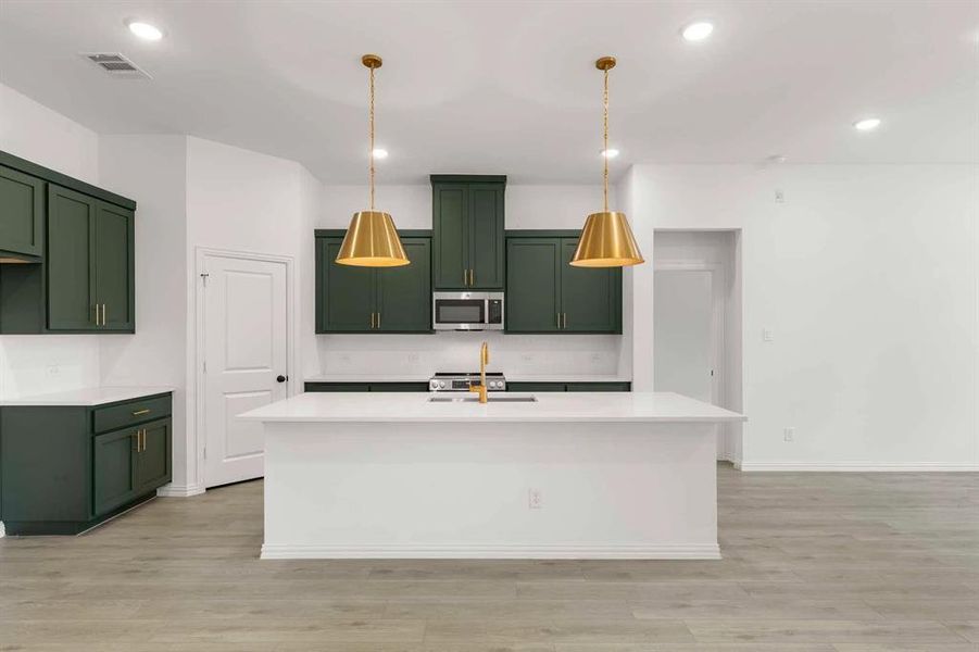 Furnished interior view inside a new home in Monticello Park, Princeton (Image 6).