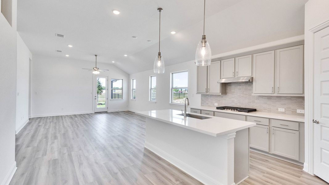 Furnished interior view inside a new home in Preserve at Lakeside Meadows, Pflugerville (Image 7).