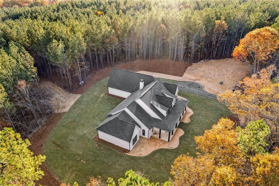 Front exterior of a new home in , Dallas, GA, highlighting curb appeal (Image 31). Front exterior of a new home in , Dallas, GA, highlighting curb appeal (Image 31).