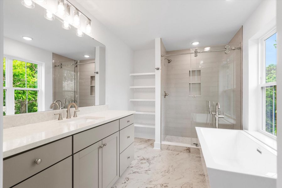 Furnished interior view inside a new home in , Charleston (Image 8).