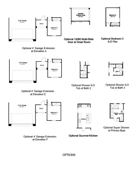2D floor plan layout of this home in Artisan at Asante, Surprise, AZ (Image 4).