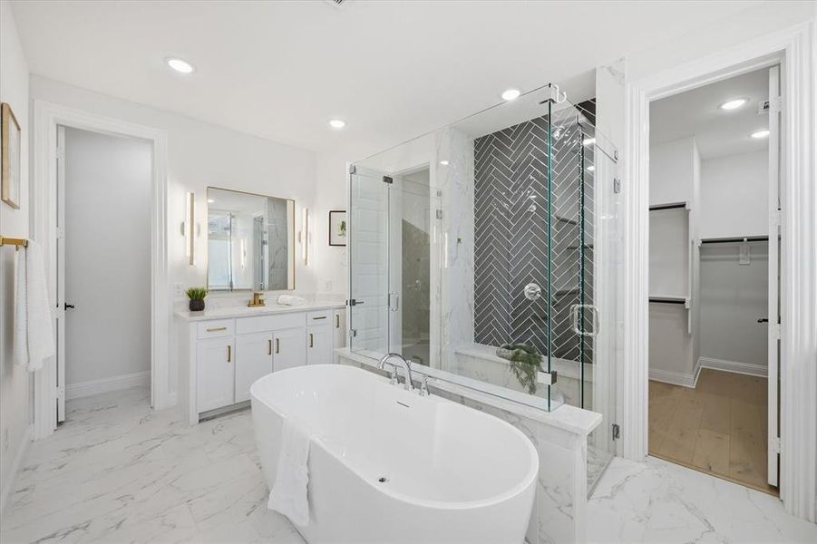 Furnished interior view inside a new home in , Prosper (Image 14).