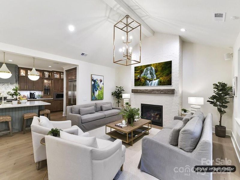 Furnished interior view inside a new home in , Charlotte (Image 20).