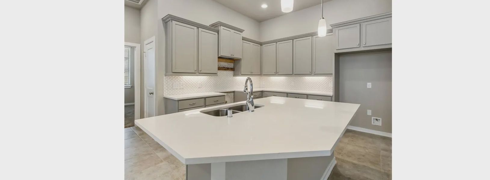 Representative furnished interior of a home built from the Rowen by Chesmar Homes in Wood Leaf Reserve, Tomball (Image 3).