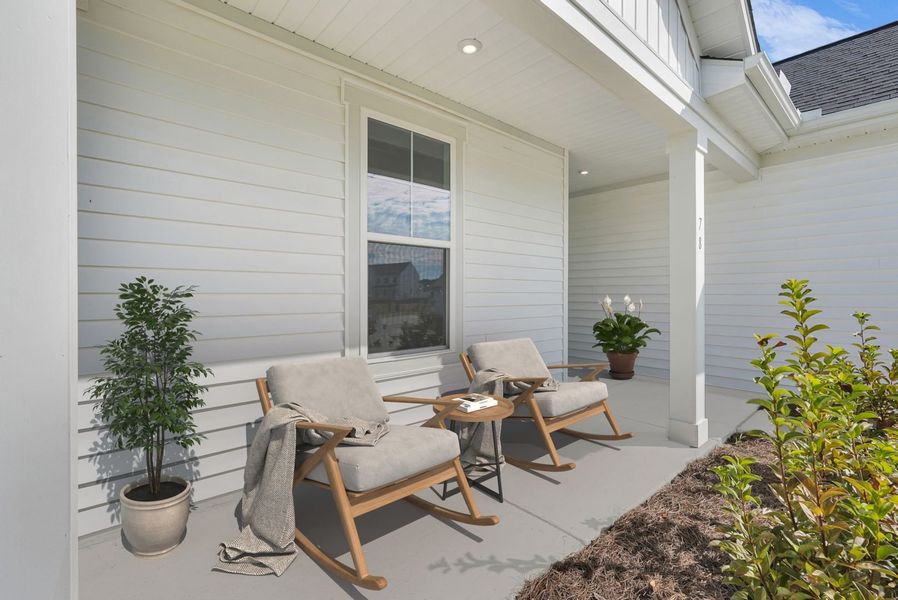 Representative exterior details of a home built from the The Atkinson by Stanley Martin Homes in Old Charleston Acres, Pelion (Image 3).