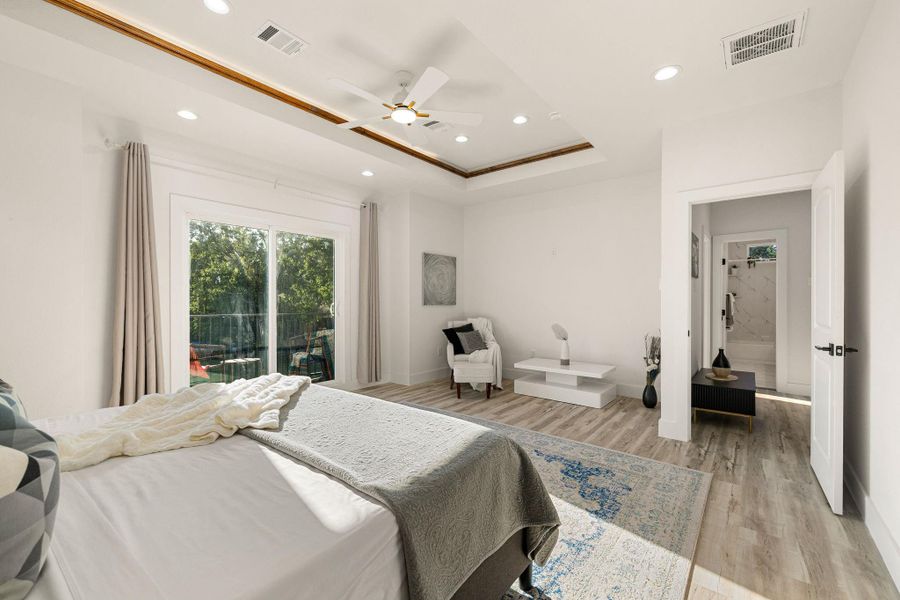 Furnished interior view inside a new home in , Houston (Image 31).