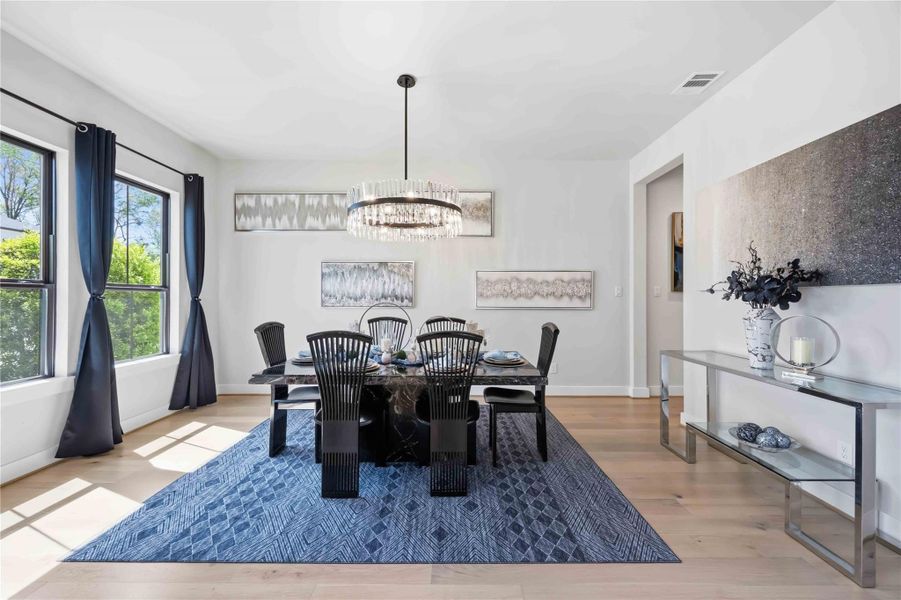 Furnished interior view inside a new home in Artavia, Conroe (Image 12).