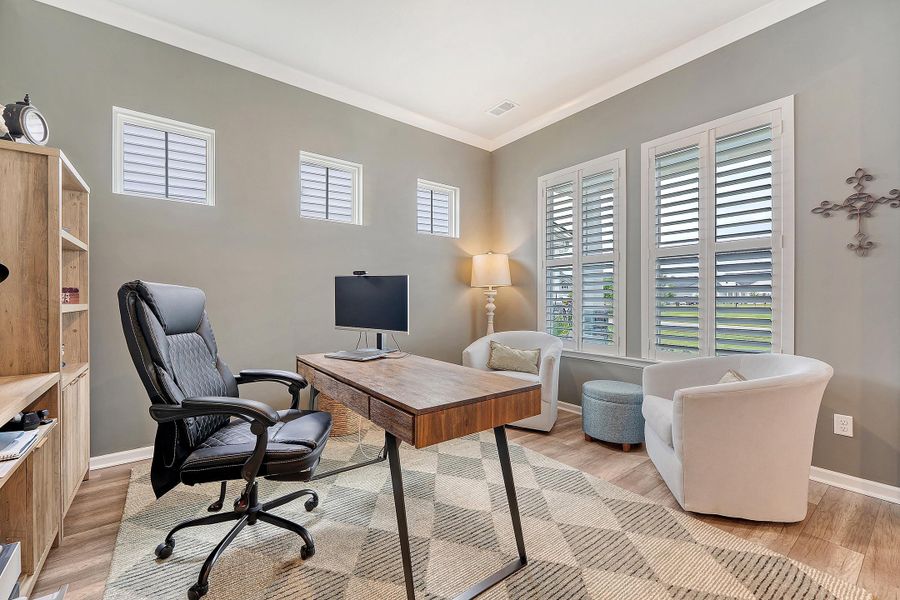 Furnished interior view inside a new home in Horizons at Summers Corner | 55+: The Estates, Summerville (Image 47).