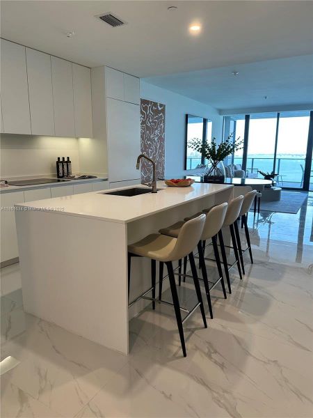 Furnished interior view inside a new home in , Miami (Image 9).