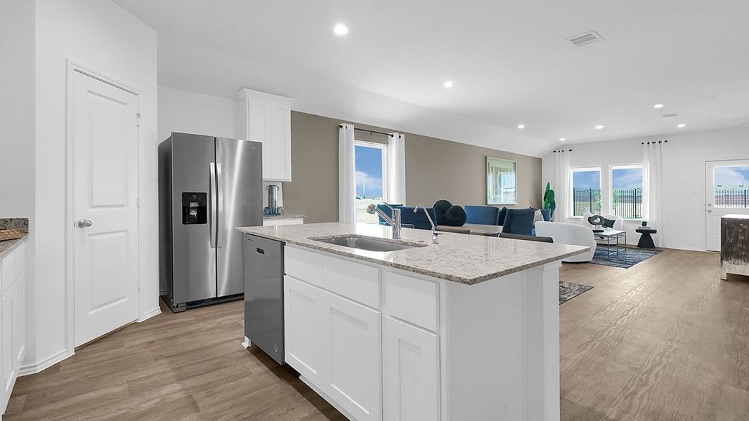 Furnished interior view inside a new home in Tamarron, Fulshear (Image 4).