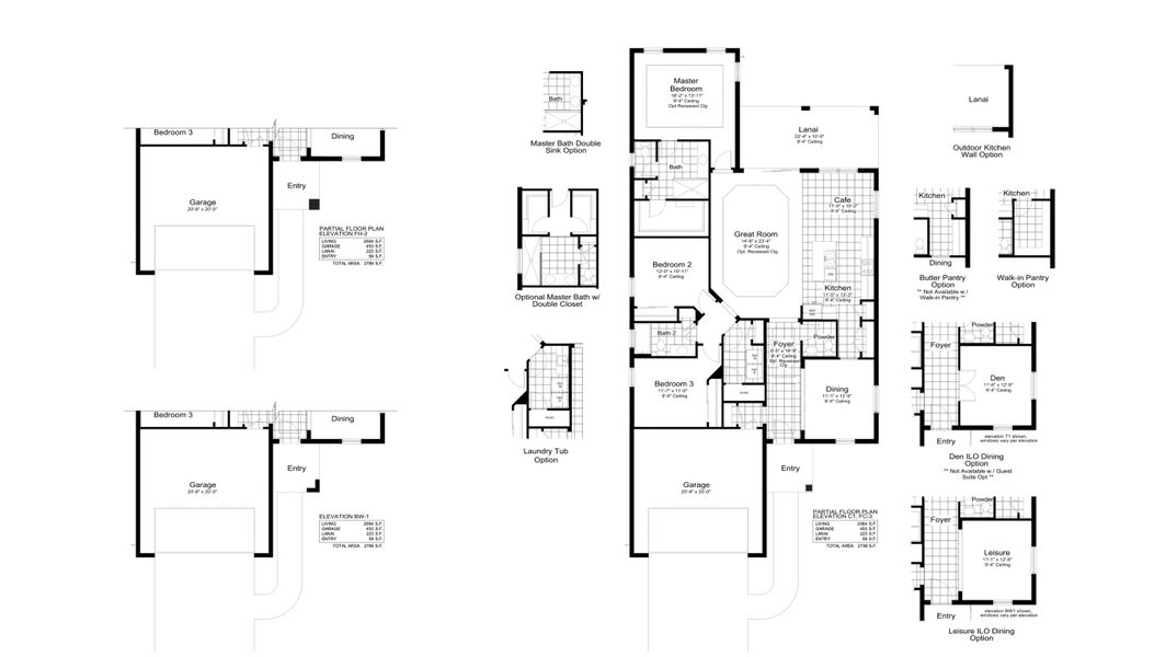2D floor plan layout for the White Star by Neal Communities in SkySail, Naples, FL (Image 5).