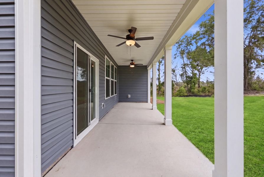 Exterior details and patio area of a home in Oak Grove, Conway (Image 21).