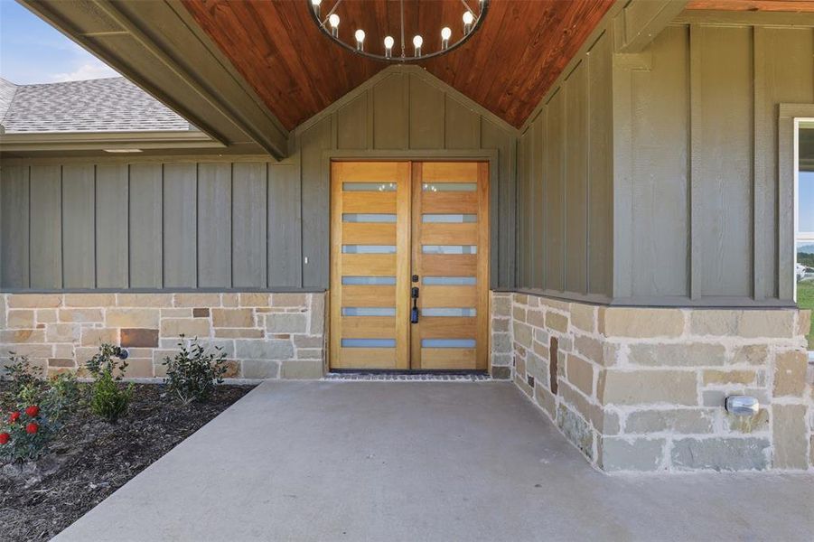 Exterior details and patio area of a home in , Godley (Image 3).