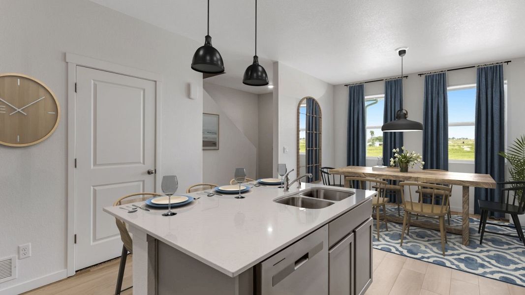 Furnished interior view inside a new home in Vista Meadows, Fort Lupton (Image 4).
