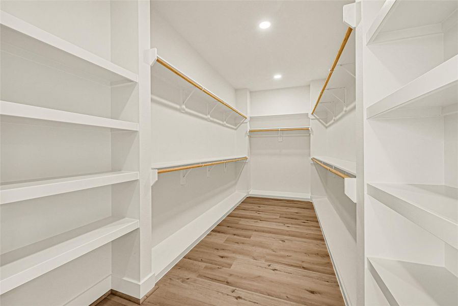 Expansive walk-in closet Expansive walk-in closet