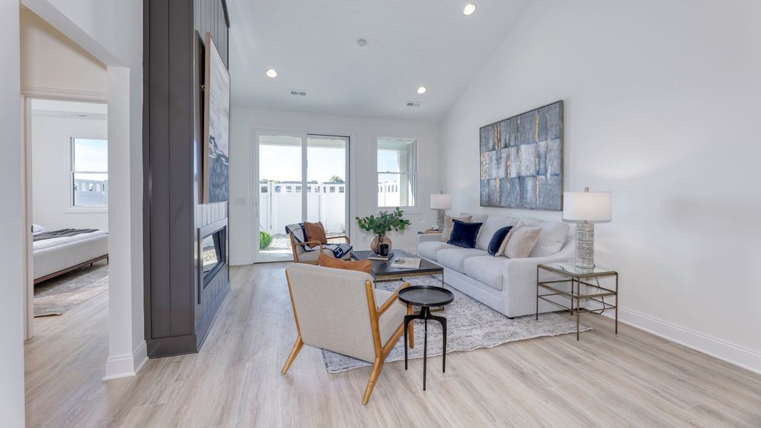 Furnished interior view inside a new home in The Courtyards at Oak Grove, Durham (Image 19).