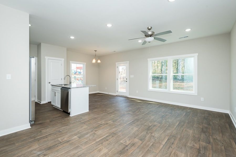Representative unfurnished interior of a home built from the Camden A by Foundation Home Builders LLC in Pinnix Loop, Burlington (Image 15).