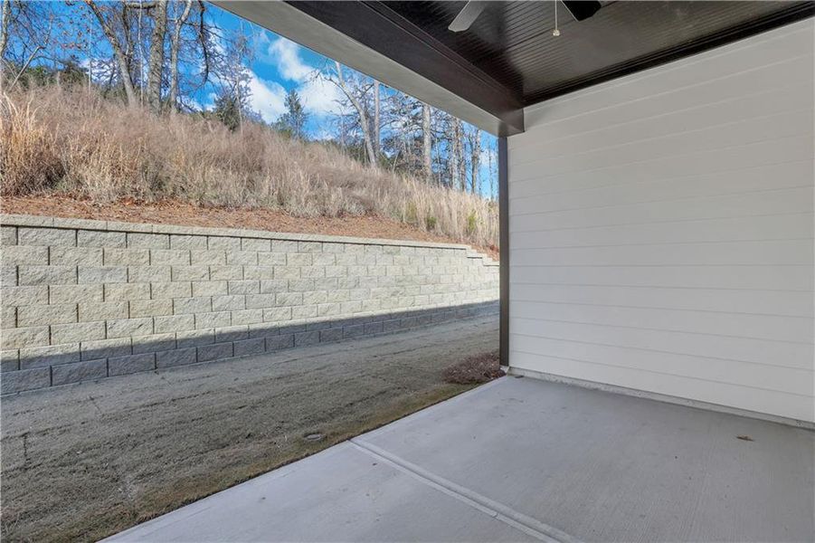 Exterior details and patio area of a home in Marble Tree, Ball Ground (Image 4).