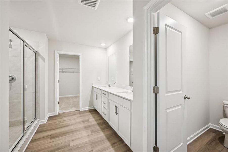 Furnished interior view inside a new home in Parkside at Grayson, Grayson (Image 19).