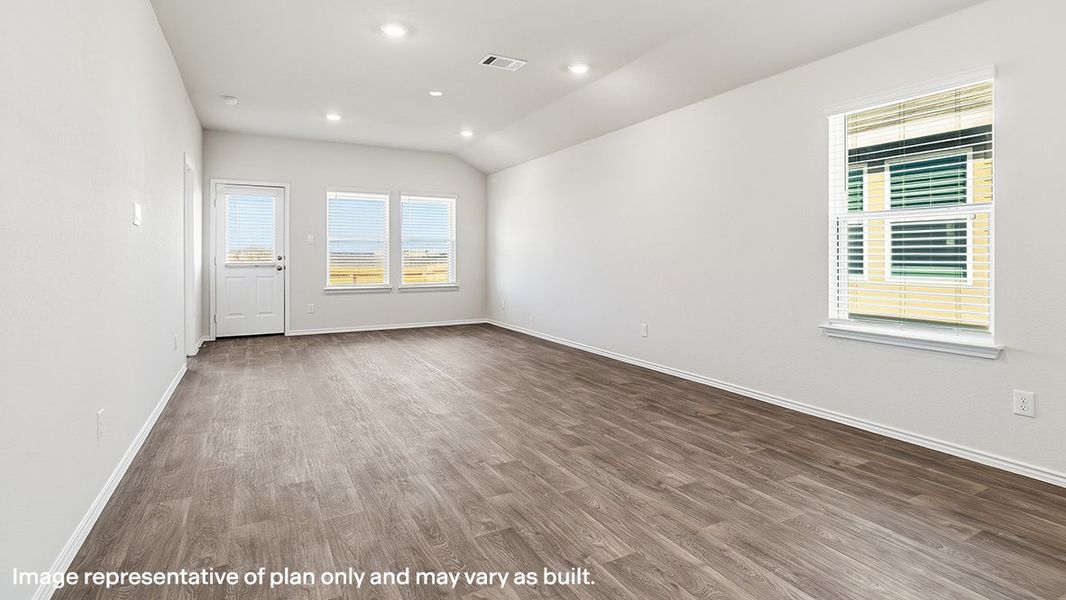 Representative unfurnished interior of a home built from the The Uma by D.R. Horton in Langdon, San Antonio (Image 16). Representative unfurnished interior of a home built from the The Uma by D.R. Horton in Langdon, San Antonio (Image 16).