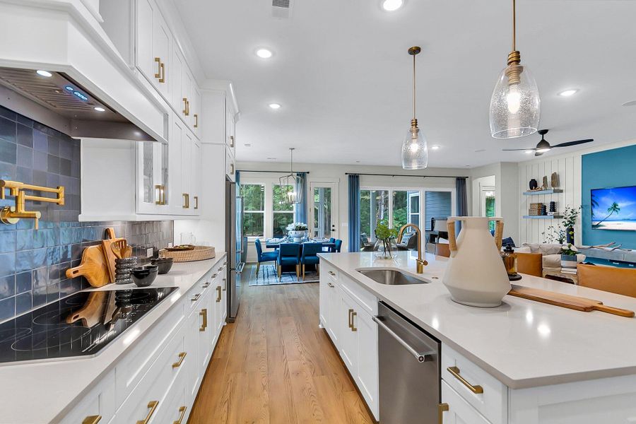 Furnished interior view inside a new home in Hidden Ponds Reserve, Awendaw (Image 14).