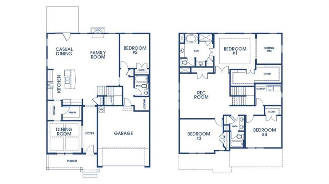 2D floor plan layout of this home in Westland, Bogart, GA (Image 3).