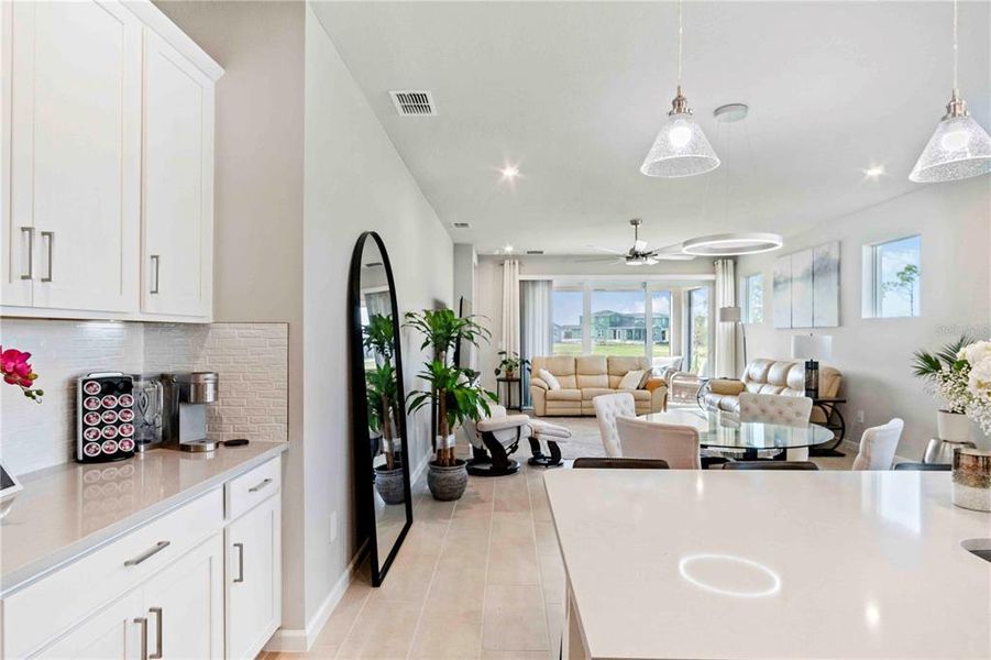 Furnished interior view inside a new home in , Venice (Image 9). Furnished interior view inside a new home in , Venice (Image 9).