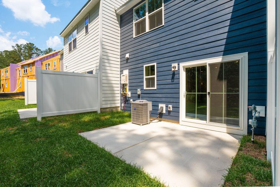 Exterior details and patio area of a home in Crescent Cove, Summerville (Image 2).