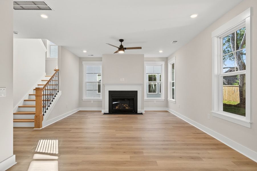 Representative unfurnished interior of a home built from the Church Hill by Hunter Quinn Homes in Huckleberry Estates, Conway (Image 28).