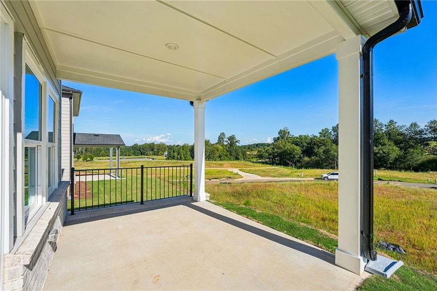 Exterior details and patio area of a home in Hemingway - Reserve Series, Cumming (Image 31).