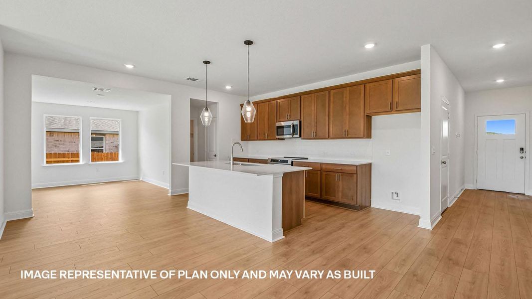Furnished interior view inside a new home in Monarch Ranch, Manor (Image 6).