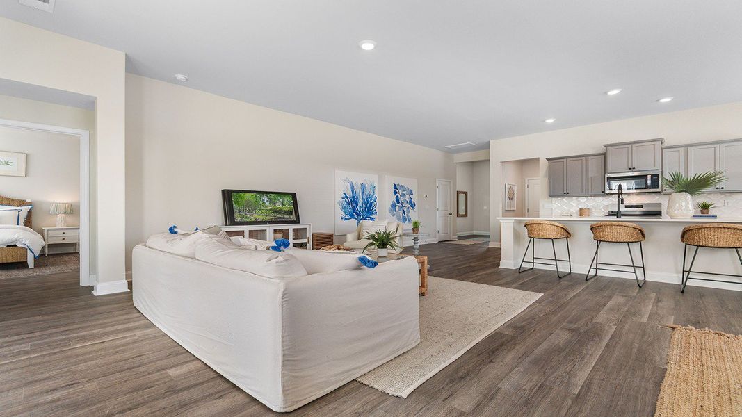 Furnished interior view inside a new home in The Bluffs at Mill Creek, Florence (Image 9).