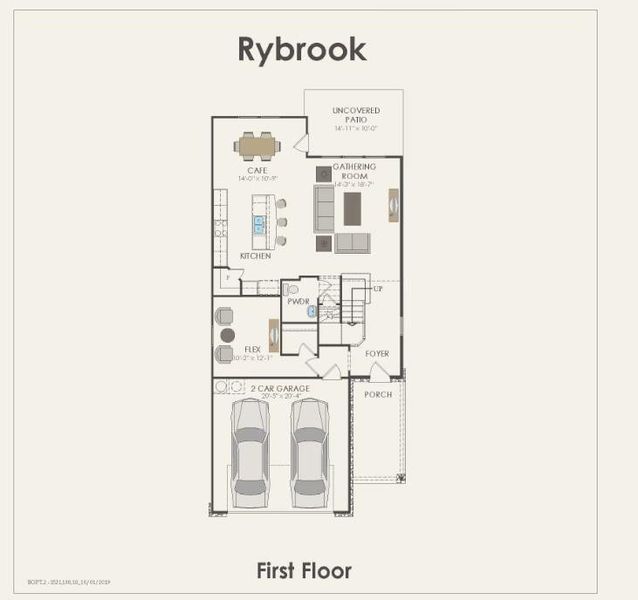 Pulte Homes, Rybrook floor plan