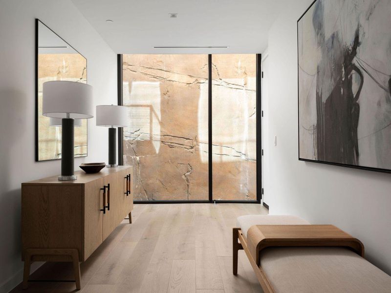 Furnished interior view inside a new home in The Colorfield, Austin (Image 5).