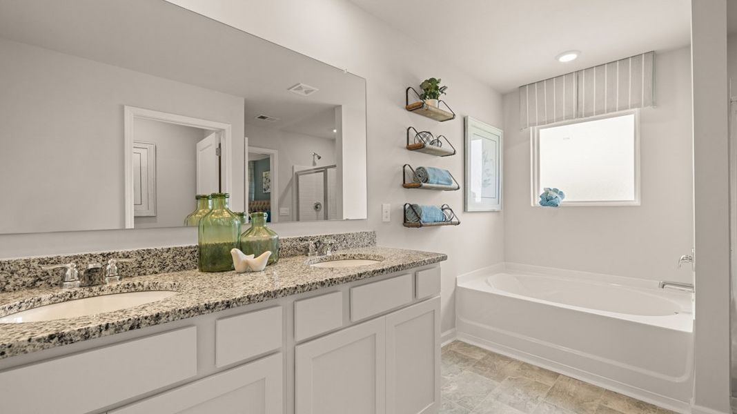 Representative furnished interior of a home built from the Elston - Express by D.R. Horton in The Abbey at Trolley Run Station, Aiken (Image 15).