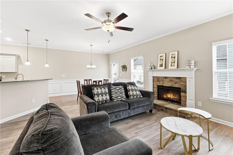 Furnished interior view inside a new home in , Cartersville (Image 11).