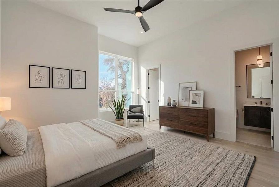 Furnished interior view inside a new home in , Dallas (Image 8).