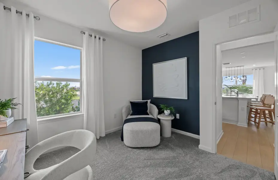 Representative furnished interior of a home built from the Talon by Pulte Homes in Waypointe, Port Orange (Image 8).