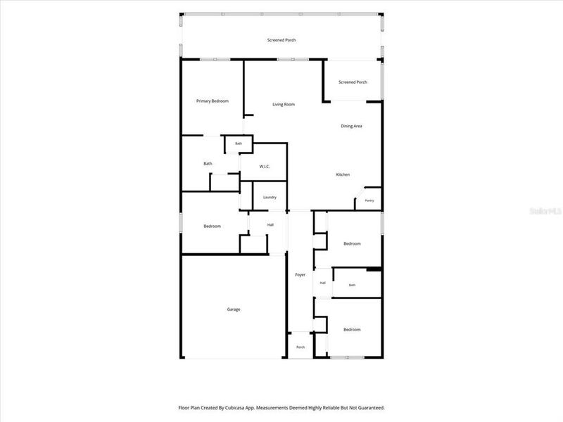 2D floor plan layout of this home in Burnt Store Village, Punta Gorda, FL (Image 5).