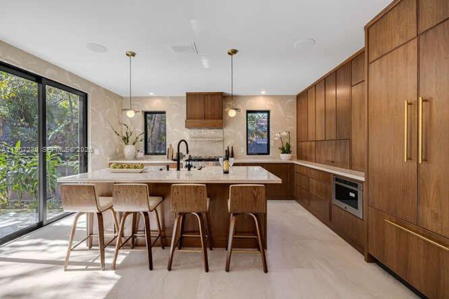 Furnished interior view inside a new home in , Miami (Image 50).