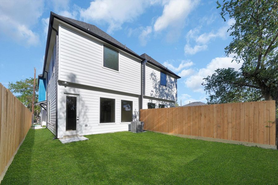 Exterior details and patio area of a home in , Houston (Image 3). Exterior details and patio area of a home in , Houston (Image 3).