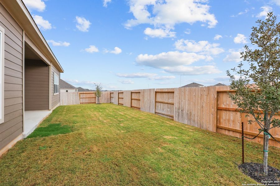 Exterior details and patio area of a home in Homestead, Schertz (Image 3).