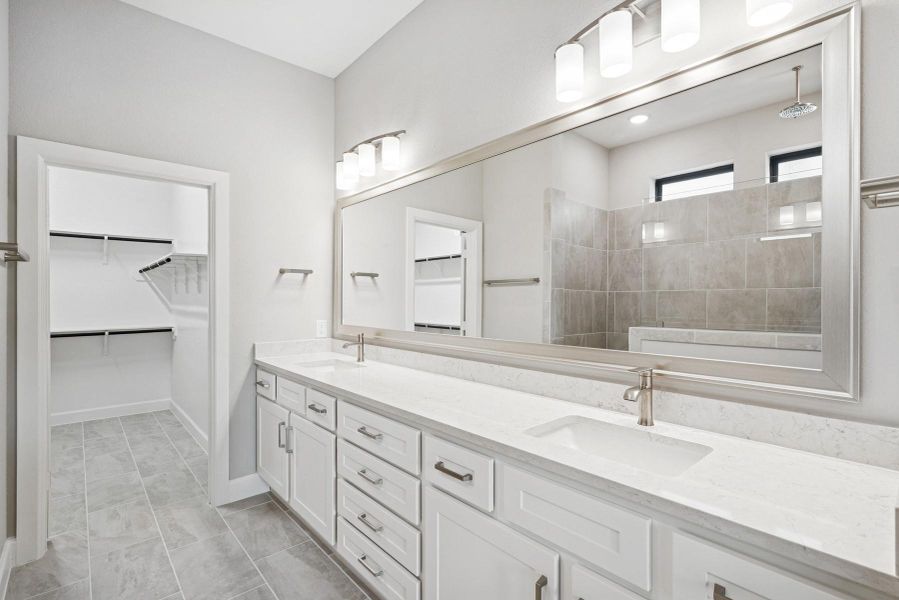 Furnished interior view inside a new home in Grange 45' Homesites, Katy (Image 11).