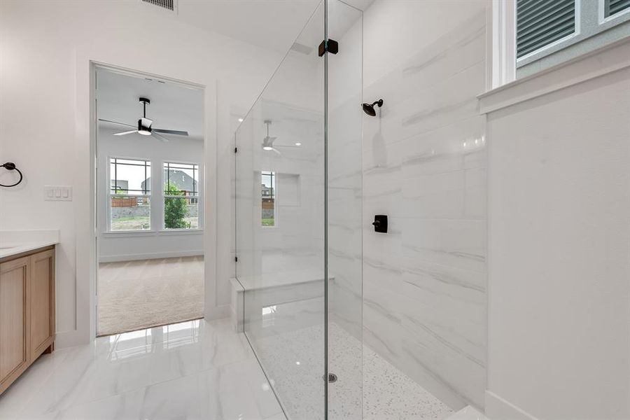 Furnished interior view inside a new home in Fields - 40' Lots, Frisco (Image 16). Furnished interior view inside a new home in Fields - 40' Lots, Frisco (Image 16).