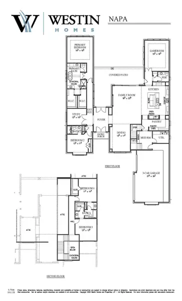 2D floor plan layout of this home in ARTAVIA®, Conroe, TX (Image 4).
