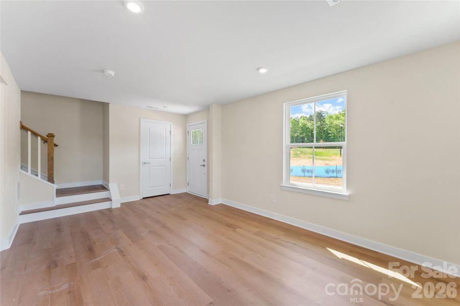 Spacious, unfurnished interior of a new home in Stowe Branch Townhomes, Charlotte (Image 19). Spacious, unfurnished interior of a new home in Stowe Branch Townhomes, Charlotte (Image 19).