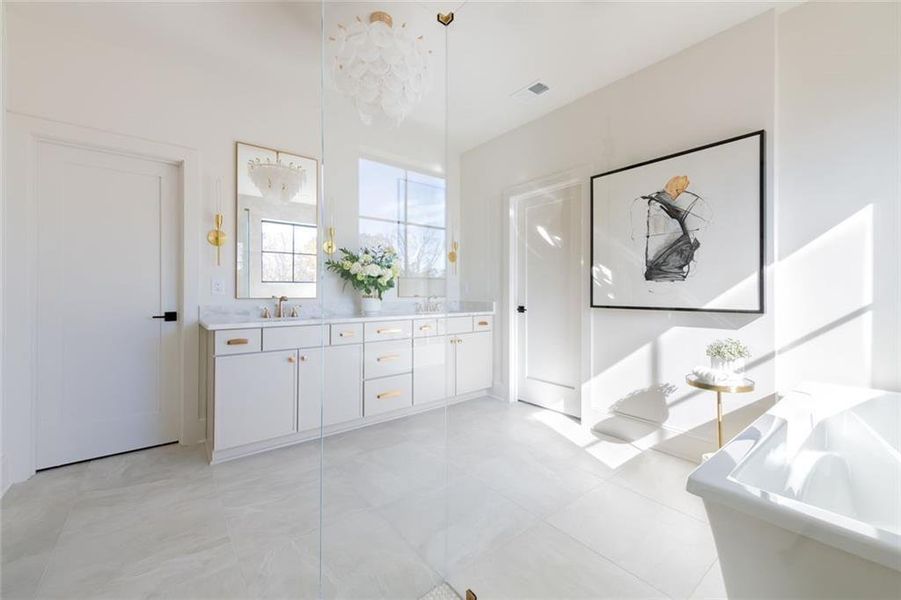 Furnished interior view inside a new home in , Dunwoody (Image 34).