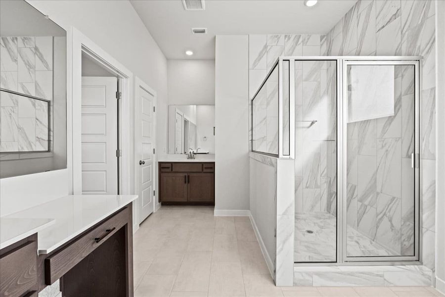 Furnished interior view inside a new home in Trace, San Marcos (Image 16).